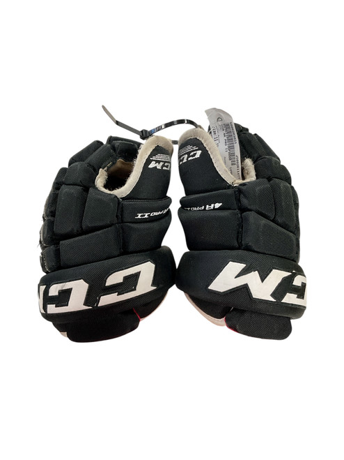 Vist Large View of Product Image Which is Used CCM 4R PRO II Junior Gloves Black 11"