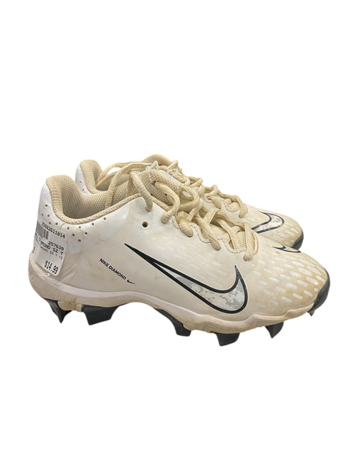 Vist Large View of Product Image Which is Used Nike SOFTBALL DIAMOND SZ Y 13 BB/SB Cleats White Youth 13.0