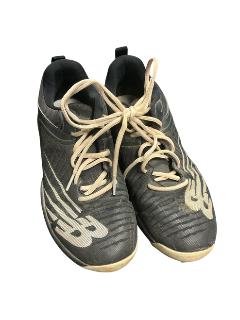 Vist Large View of Product Image Which is Used New Balance BASEBALL CLEATS BB/SB Cleats Black Youth 08.0
