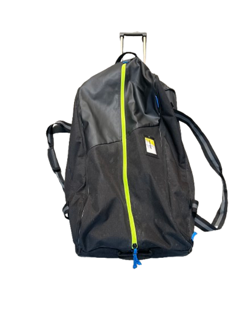 Vist Large View of Product Image Which is Used Bauer WHEELED HOCKEY BAG Sr Hockey Wheeled Lime Green
