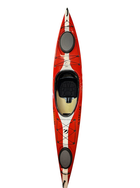 Vist Large View of Product Image Which is Used STELLAR ADVANATGE S12+TRAVEL ACC Kayak Red And White 12Ft