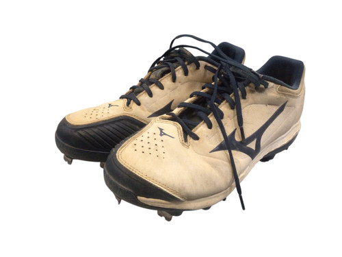 Vist Large View of Product Image Which is Used Mizuno METAL CLEATS BB/SB Cleats White Senior 7