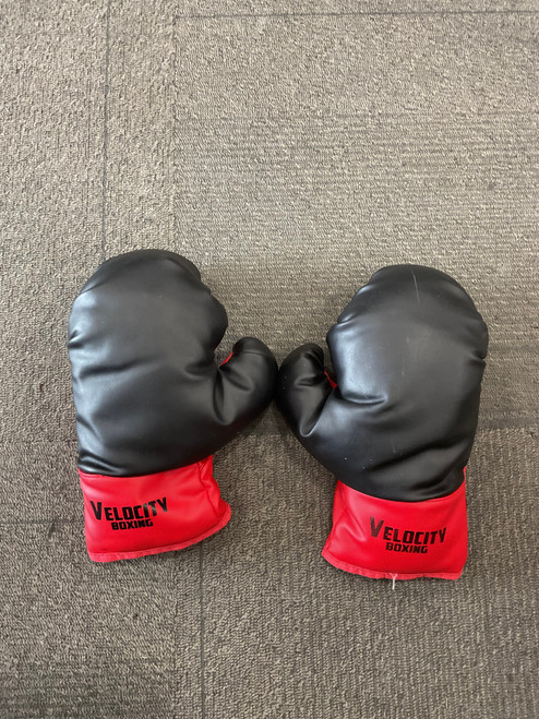 Vist Large View of Product Image Which is Used VELOCITY BOXING Boxing Gloves Black And Red Senior