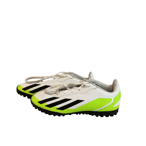 Vist Large View of Product Image Which is Used Adidas Soccer Indoor Shoes White Junior 02