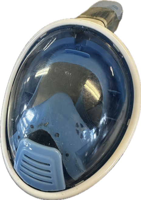 Vist Large View of Product Image Which is Used Underwater Full Face Mask Royal Blue