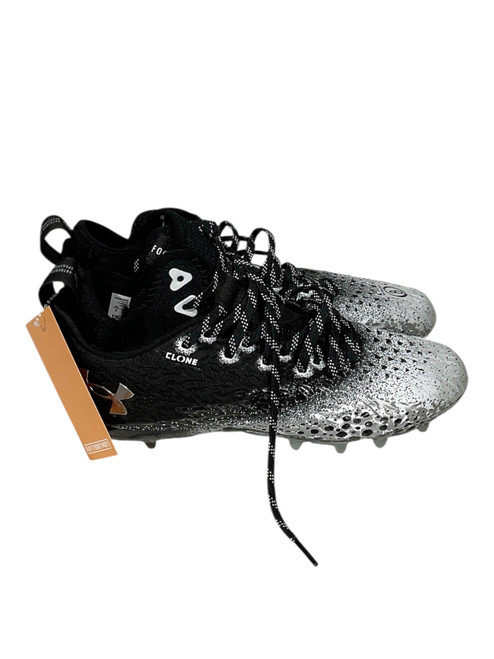 Vist Large View of Product Image Which is Used Under Armour Adult FB Cleats Black Senior 8