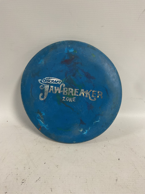 Vist Large View of Product Image Which is Used Discraft JAWBREAKER ZONE Disc Golf Putter Royal Blue