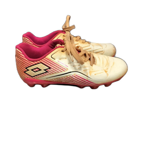 Vist Large View of Product Image Which is Used Lotto Roma 700 Soccer Cleats White Youth 13.0