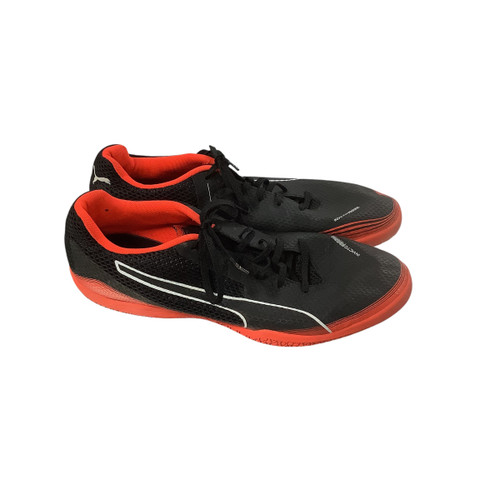 Vist Large View of Product Image Which is Used Puma INVICTO FRESH Soccer Indoor Shoes Black And Red Senior 11