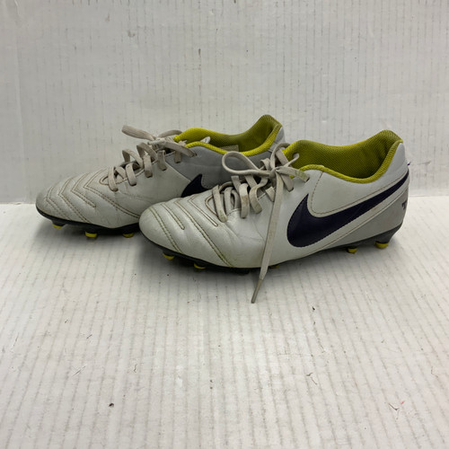 Vist Large View of Product Image Which is Used Nike Soccer Cleats White Senior 7.5