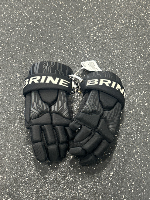 Vist Large View of Product Image Which is Used Brine GLOVES Lacrosse Gloves Mens Black 10"