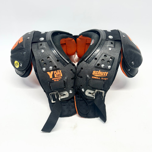 Vist Large View of Product Image Which is Used Schutt Y FLEX 500 FB Shoulder Pads Black XS