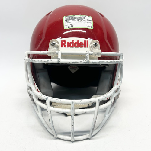 Vist Large View of Product Image Which is Used Riddell YOUTH VICTOR 2023 FB Helmet Red XS