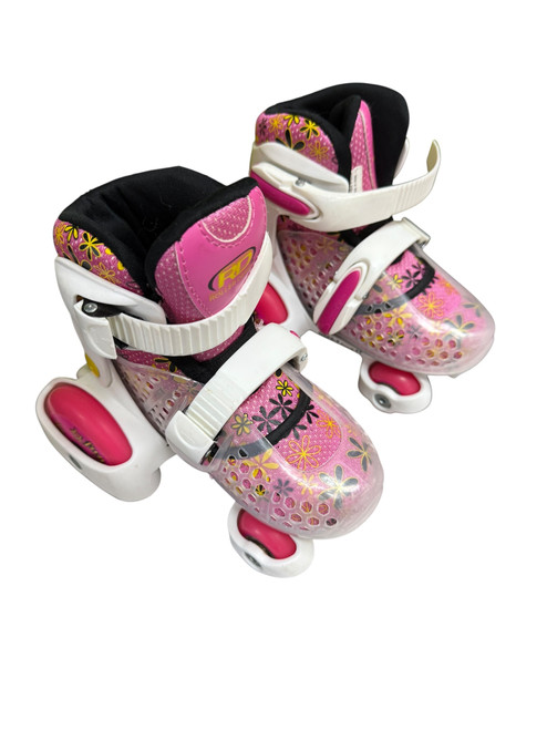 Vist Large View of Product Image Which is Used FUN ROLL 7-11 Child Roller Quad Skates White Adjustable
