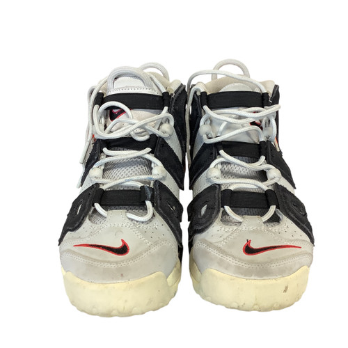 Vist Large View of Product Image Which is Used Nike AIR MORE UPTEMPO Basketball Shoes Y Grey Youth 06.5