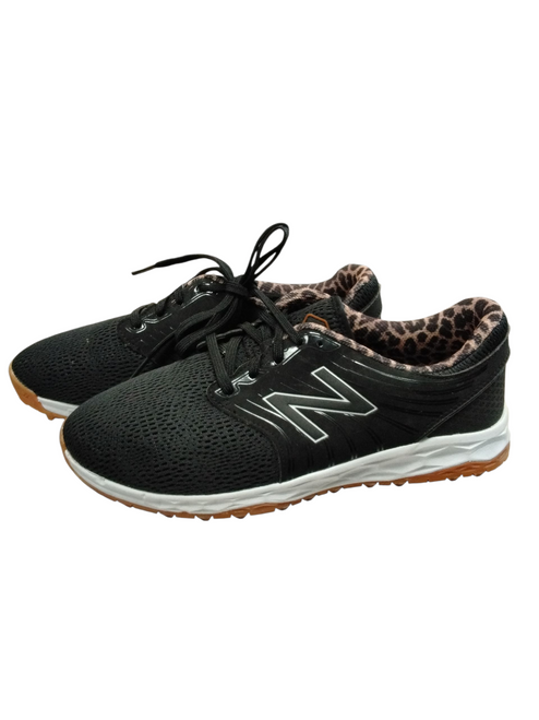 Vist Large View of Product Image Which is Used New Balance Womens Golf Shoes Black Senior 8.5