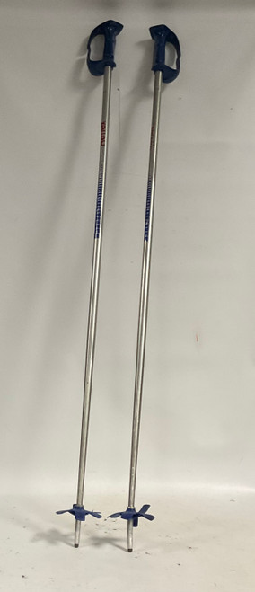 Vist Large View of Product Image Which is Used REFLEX POLES Mens DH Ski Pole Navy Blue 120 cm / 48 in
