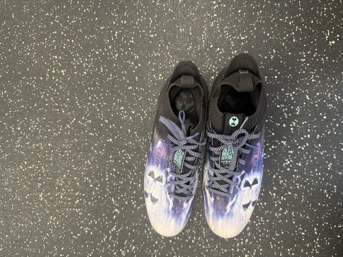 Vist Large View of Product Image Which is Used Under Armour Adult FB Cleats Purple Senior 9