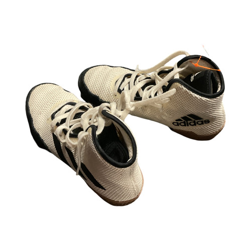 Vist Large View of Product Image Which is Adidas Wrestling Shoes White Junior 03.5