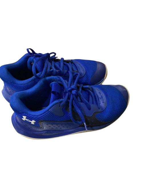 Vist Large View of Product Image Which is Used Under Armour Basketball Shoes Y Navy Blue Junior 03