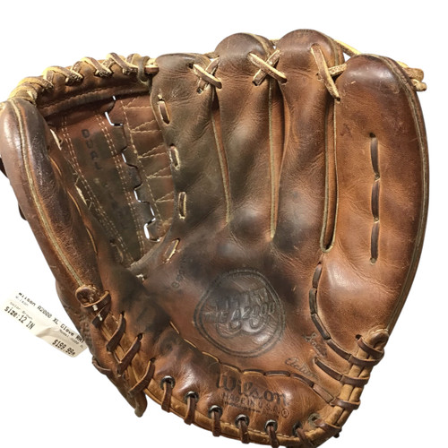 Vist Large View of Product Image Which is Used Wilson A200 XL BB/SB Glove RH Throw Brown 12"