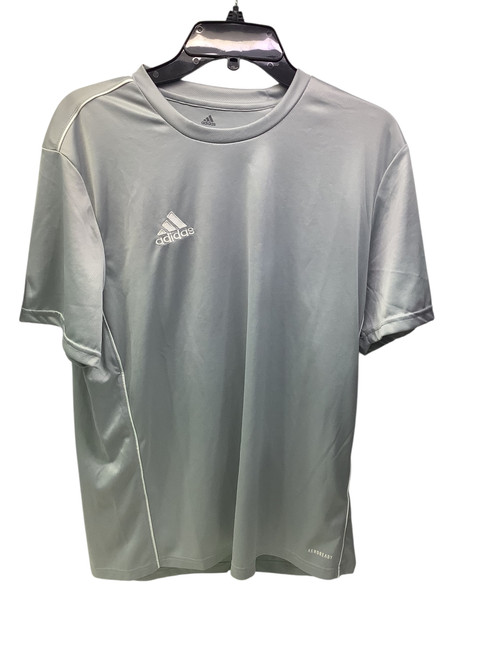Vist Large View of Product Image Which is Used Adidas AERO READY SHIRT Soccer Top Adt Grey LG