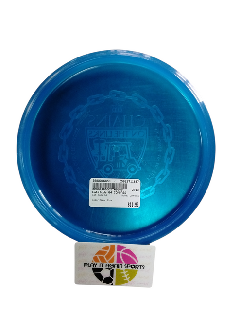 Vist Large View of Product Image Which is Used Latitude 64 COMPASS Disc Golf Mid Range Navy Blue