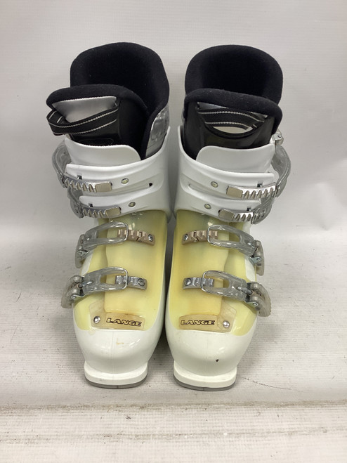 Vist Large View of Product Image Which is Used Lange VENUS SPEED R Womens DH Ski Boot White 255 MP - M07.5 - W08.5