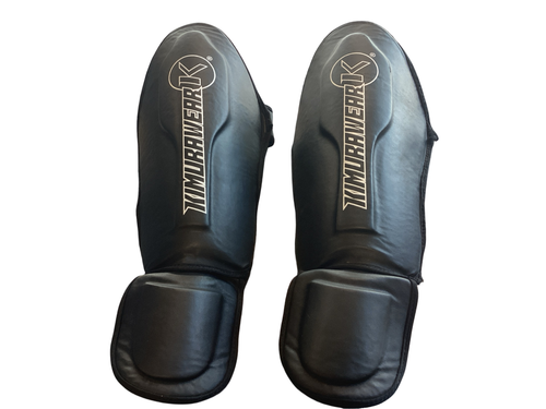Vist Large View of Product Image Which is Used Martial Arts Shin Pads Black XS