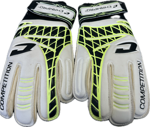Vist Large View of Product Image Which is Used Champro COMP Soccer Goalie Gloves White 7