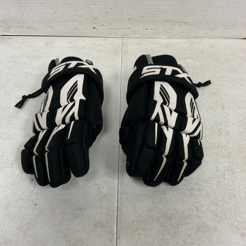 Vist Large View of Product Image Which is Used STX STX STINGER Lacrosse Gloves Mens Black 12"