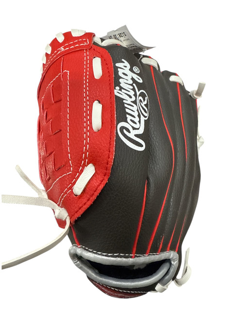 Vist Large View of Product Image Which is Used Rawlings PLAYER SERIES BB/SB Glove LH Throw Black 10"