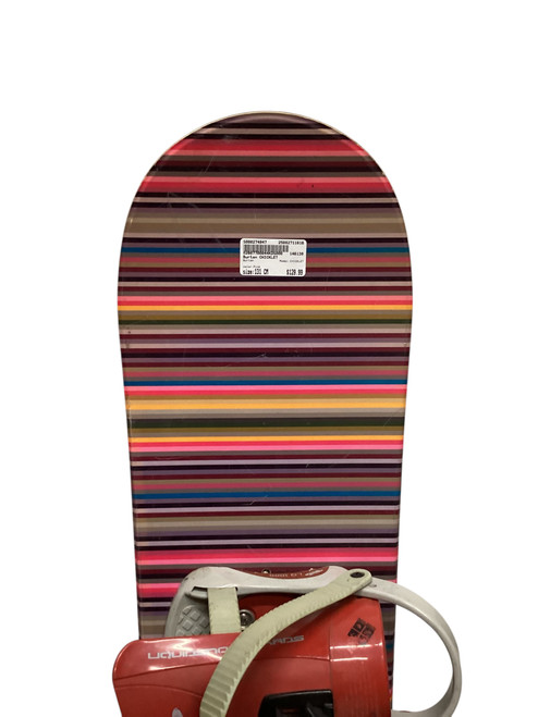 Vist Large View of Product Image Which is Used Burton CHICKLET Girls Board/Binding Pink 131 cm