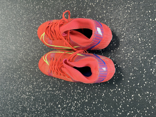 Vist Large View of Product Image Which is Used Nike MERCURIAL Soccer Cleats Orange Senior 10.5