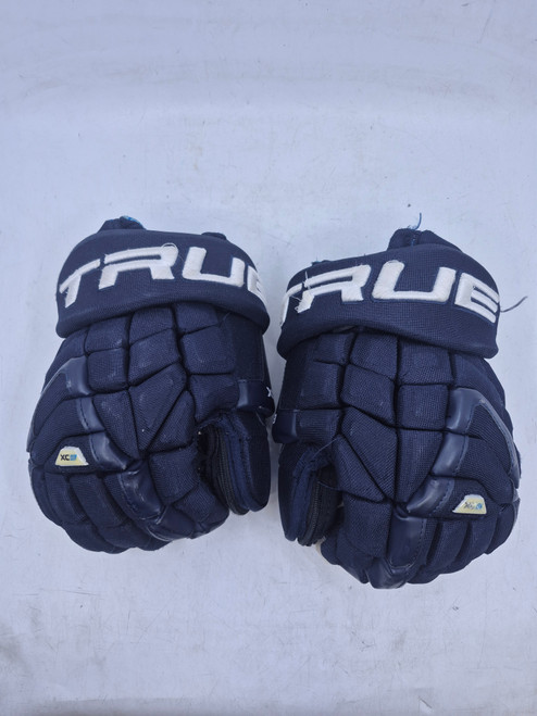 Vist Large View of Product Image Which is Used True XC9 Junior Gloves Navy Blue 11"