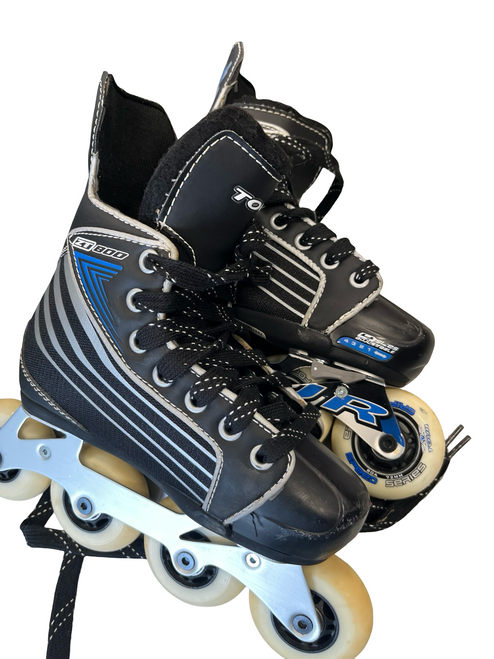 Vist Large View of Product Image Which is Used Tour ZT 800 ADJ Child Aggressive Skates Black Adjustable