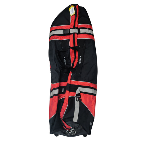 Vist Large View of Product Image Which is Used Ogio PADDED WHEELED Golf Travel Bag Red