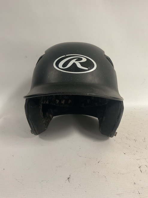 Vist Large View of Product Image Which is Used Rawlings HELMET Batting Helmet No Mask Black SM
