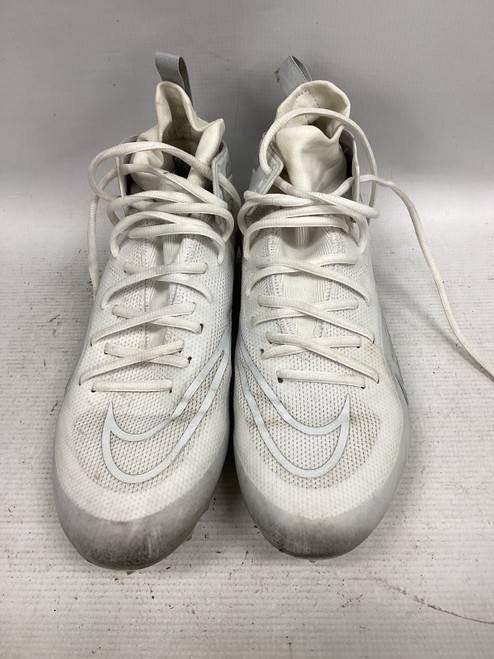 Vist Large View of Product Image Which is Used Nike REACT LAX Cleats Mens White Senior 10