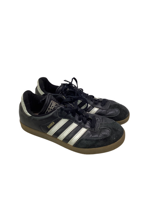 Vist Large View of Product Image Which is Used Adidas SAMBA Soccer Indoor Shoes Black Junior 04