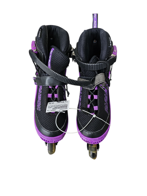 Vist Large View of Product Image Which is Used PAPAISON WOMENS SKATES 6-9 Senior Rec Fitness Skates Black Adjustable
