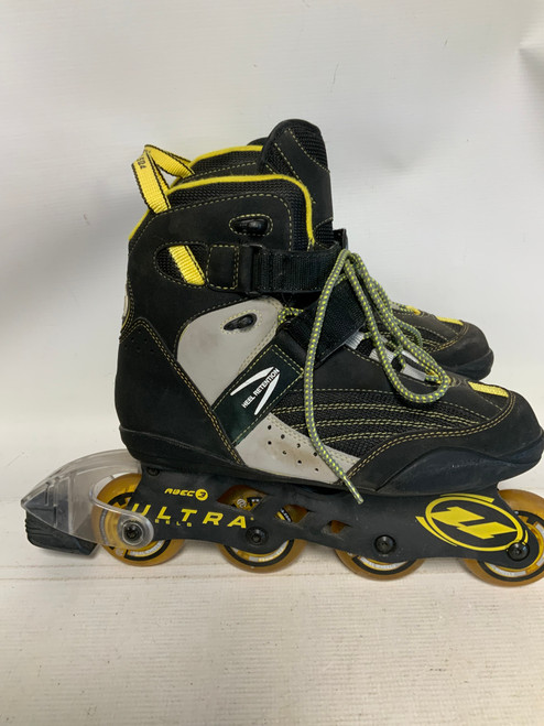 Vist Large View of Product Image Which is Used Ultra Wheels BIO FIT SQ4 Senior Rec Fitness Skates Black Senior 10