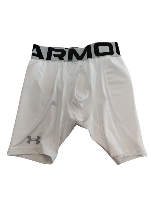 Vist Large View of Product Image Which is Used Under Armour Sliding Shorts White MD