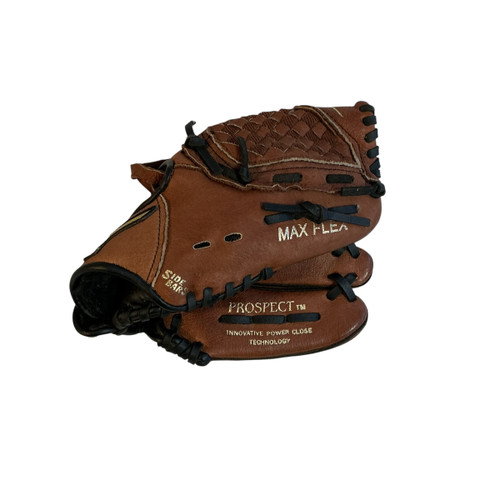 Vist Large View of Product Image Which is Used Mizuno PROSPECT BB/SB Glove RH Throw Brown 10"
