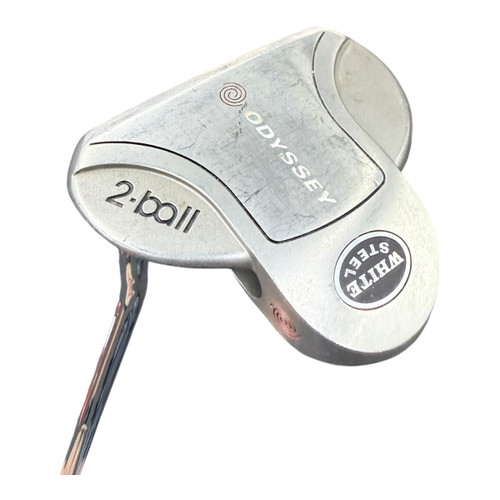 Vist Large View of Product Image Which is Used Odyssey WHITE STEEL 2 BALL Mens Putter LH