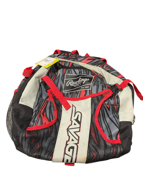 Vist Large View of Product Image Which is Used Rawlings TBALL BAG BB/SB Player Carry Bag Red