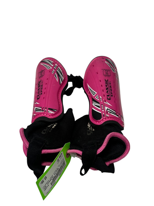 Vist Large View of Product Image Which is Used Classic Sport 83000F0PK Soccer Shin Guards Youth Pink XS 3'3" - 3'11"