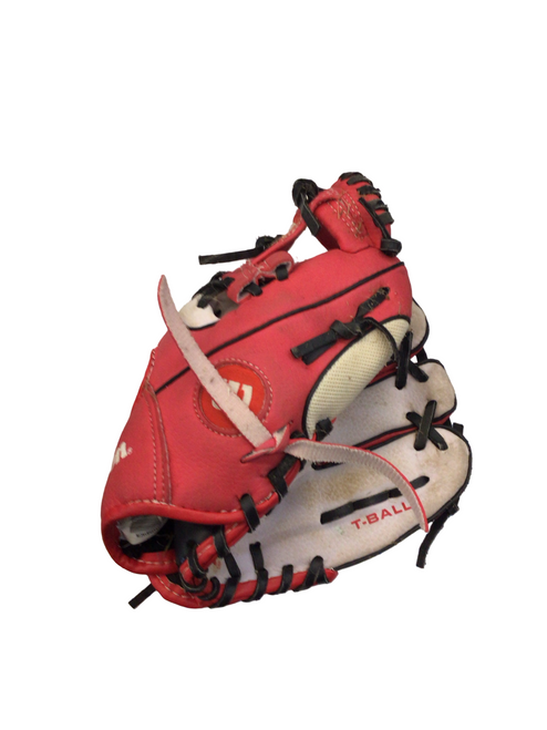 Vist Large View of Product Image Which is Used Wilson CINCINNATI REDS BB/SB Glove RH Throw Red 10"