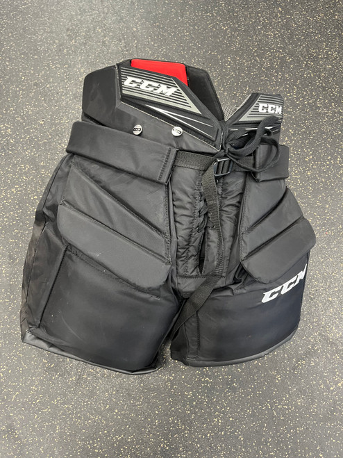 Vist Large View of Product Image Which is Used CCM E-FLEX 2.9 Senior Goalie Pant Black LG