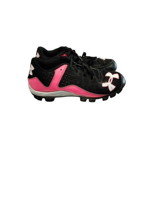Vist Large View of Product Image Which is Used Under Armour BB/SB Cleats Pink Junior 04